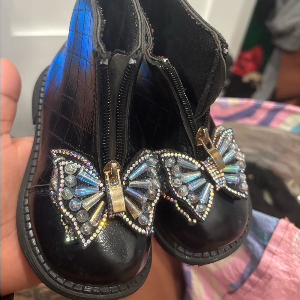 Black Butterfly Boots | Kids